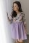"Bohemia" dress - MOM and DAUGHTER - LILA flowers - Size: M