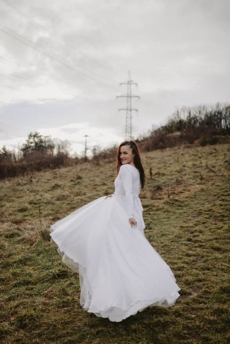 Těhotenské svatební šaty – Tamie