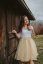 Formal dress "Grace" - white - gold - Size: XS