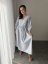 Lněné šaty "Boho Breeze" - pásiky - Velikost: XL/2XL