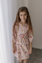 Popelínové zavinovací šaty - MÁMA A DCERA - Různé vzory