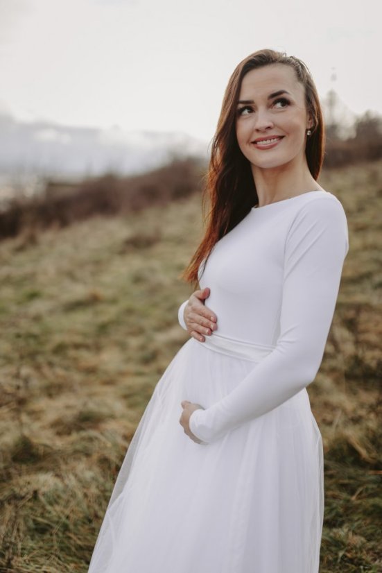 Maternity wedding dress – Tamie