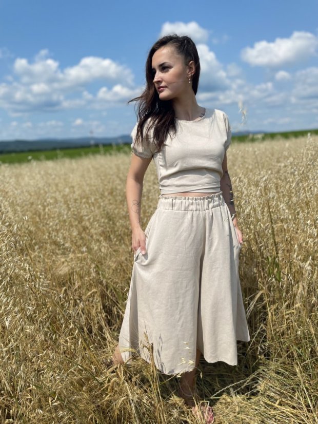 Linen 3/4 set - Different colors - Size: XL/2XL