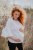 Muslin blouse with PUFF sleeves - White