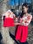 "Bohemia" dress - MOM and DAUGHTER - Red poppies