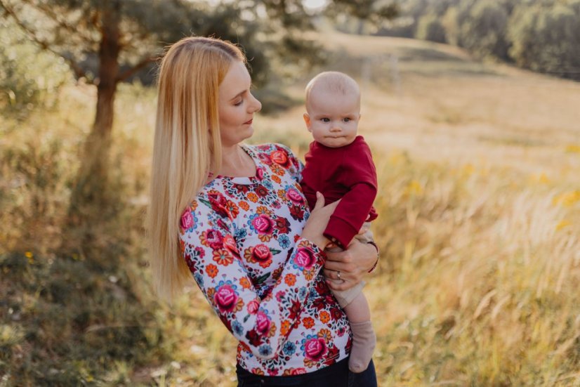 FATHER AND MINI - sweatshirt/sweater - burgundy - Size: M