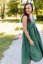 "Aura" dress - emerald - Size: XS/S, Variant: For breastfeeding, Length: Long