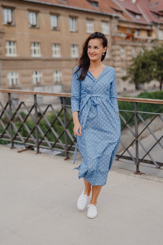 Denim wrap dress - Celeste wrap