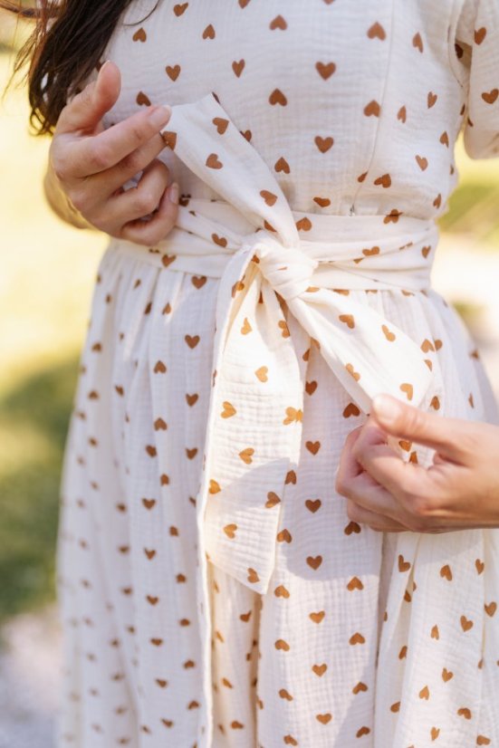 "Boho Breeze" dress MUM AND DAUGHTER - hearts