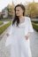 Krátké lněné kimono - bílá - Velikost: M/L