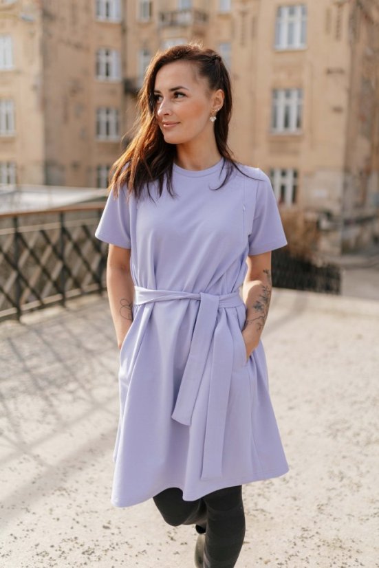 "Luna" Basic Dress - LILA - Size: 3XL/4XL