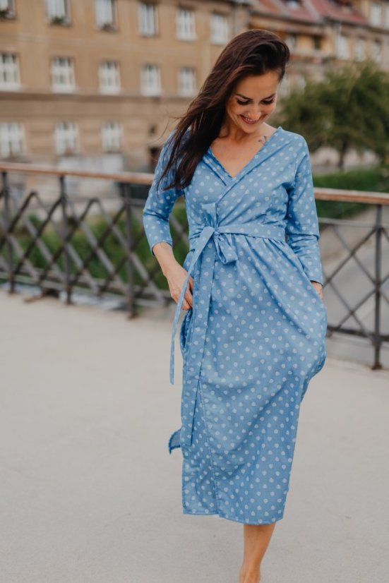 Denim wrap dress - Celeste wrap