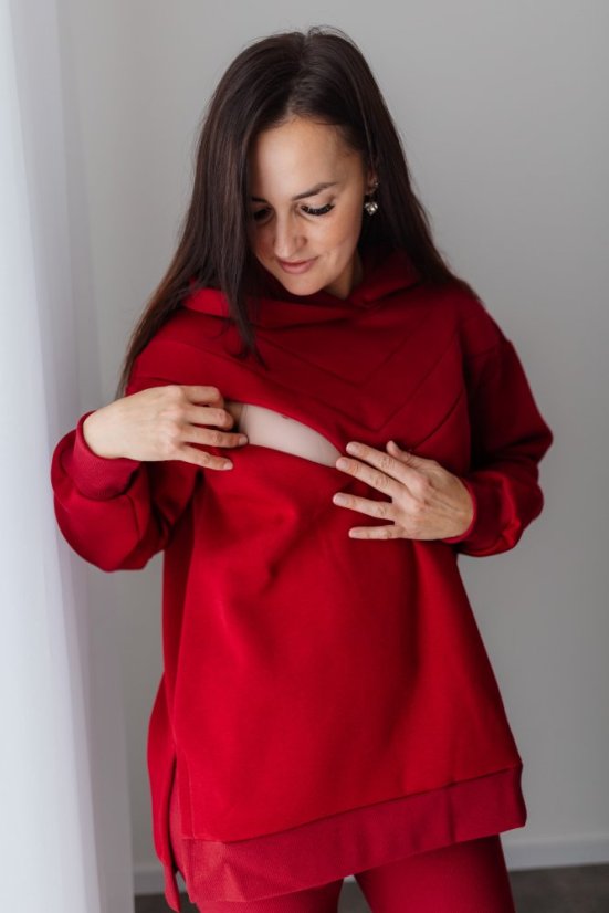 Asymetrická teplá mikina – různé barvy