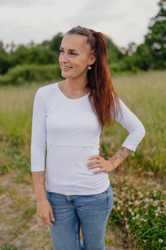 Knitted T-shirt - white