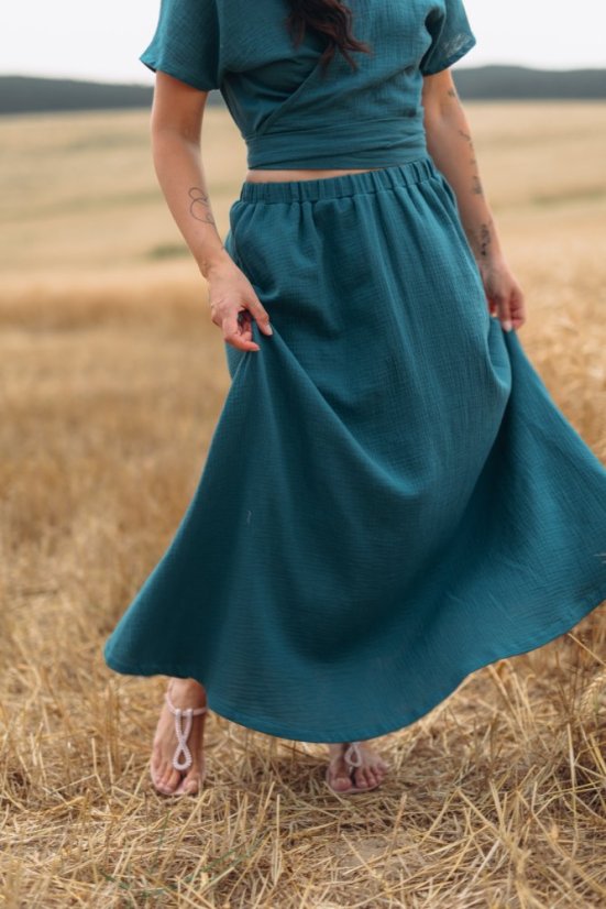 Elia Wrap Muslin Set short - Various Colors and Patterns