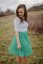 Formal nursing dress - emerald white