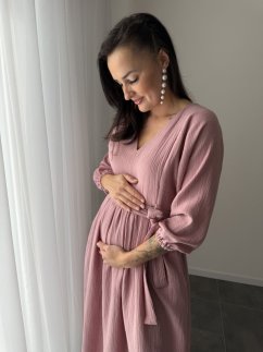 Šaty "Boho Breeze" - tmavě starorůžová
