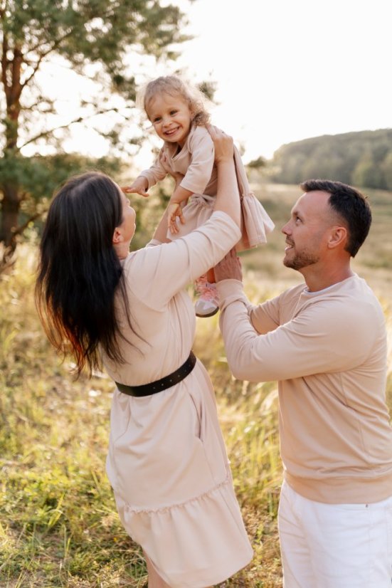 Kojicí šaty "Luna" belle – Beige - Velikost: M/L