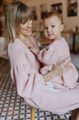 Waffle PUFF dress - MOM AND DAUGHTER - different colors