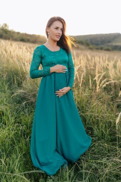 Long formal dress - Petrol