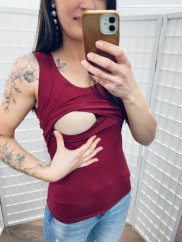 Tank top – burgundy