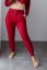 High-waisted sweatpants – burgundy - Size: XS/S