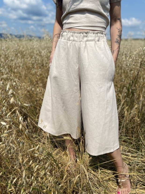 Linen 3/4 set - Different colors - Size: XL/2XL