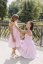 "Aurela romantic" linen dress MUM AND DAUGHTER - baby pink - Size: M