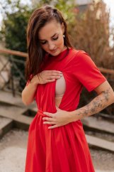 "Luna" Basic Dress - MUM AND DAUGHTER – Red