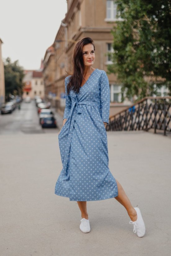 Denim wrap dress - Celeste wrap