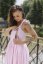 "Aurela romantic" linen dress MUM AND DAUGHTER - baby pink - Size: M