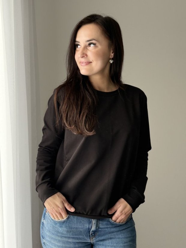 Women's nursing sweatshirt - black - Size: M/L