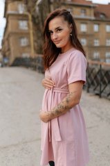 "Luna" Basic Dress - Old pink
