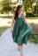 "Aura" dress - emerald - Size: XS/S, Variant: For breastfeeding, Length: Long