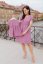 Cotton Dress "Waffle" - MOM AND DAUGHTER - mauve - Size: XL/2XL