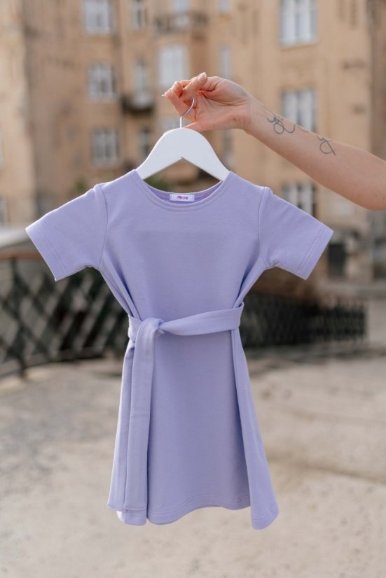 Girls' dress "Luna" basic - Lilac