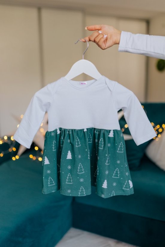 MATCHY Christmas dress with a gathered skirt - Various patterns