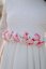 Floral wedding belt – pink