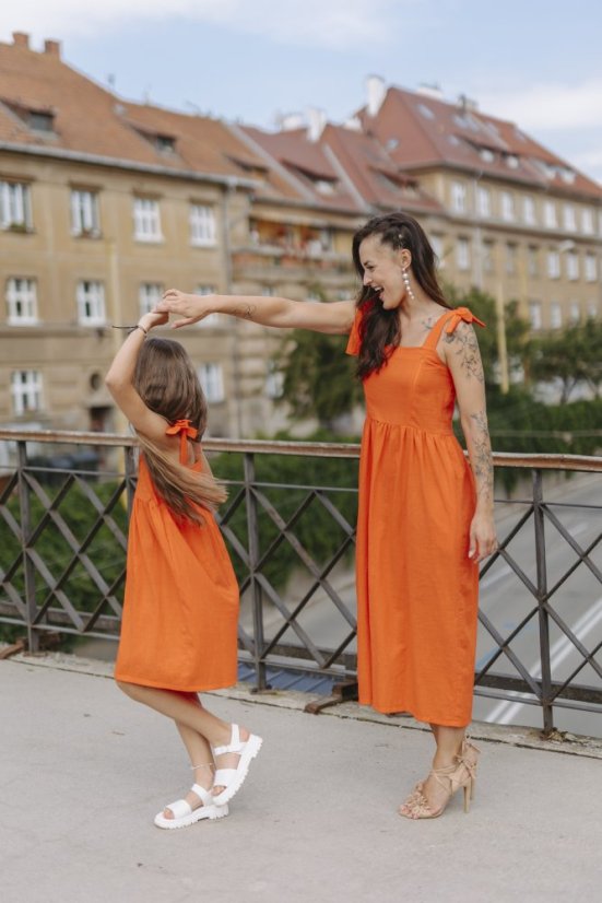 Lněné "Aurela" MAMA A DCERA - různé barvy