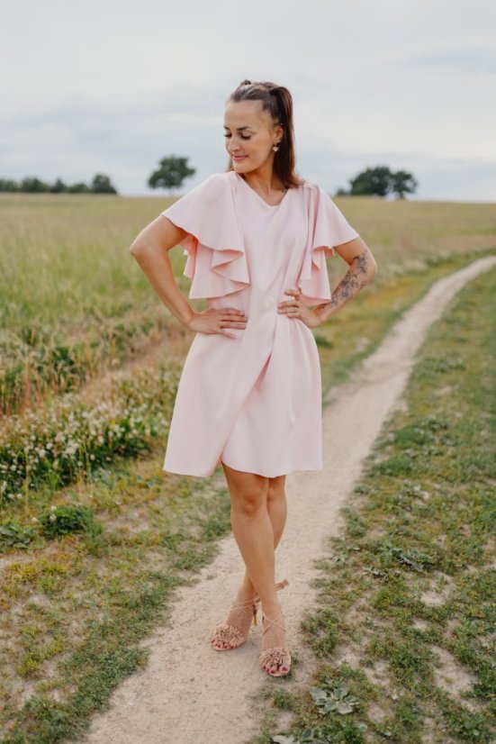 Společenské šaty – Růžové - Velikost: M/L