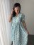 "Boho Breeze" dress MUM AND DAUGHTER - mint leaves - Size: XS/S