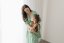 Breastfeeding "Tartana" dress - MOTHER AND DAUGHTER - green
