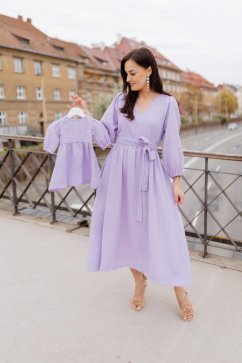 Šaty "Boho Breeze" MAMA A DCERA - lila