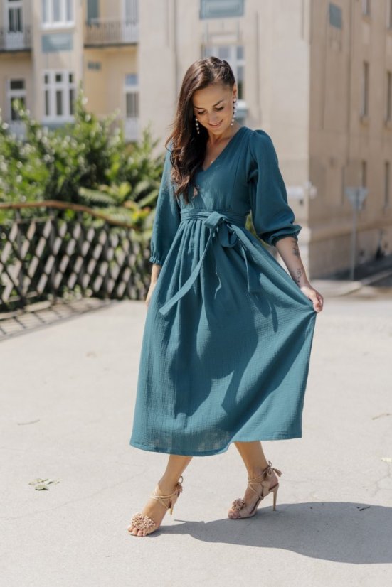 Šaty "Boho Breeze" - petrolej