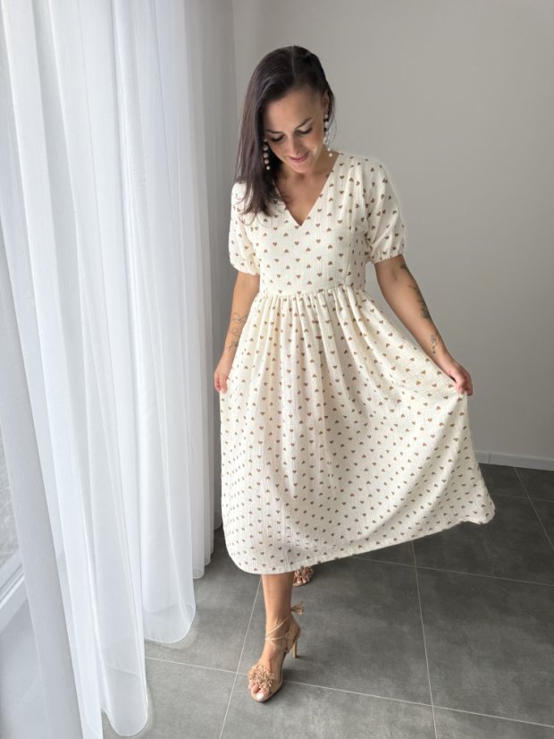 Šaty "Boho Breeze" MAMA A DCERA - srdíčka