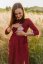 Tracksuit MIDI dress - Bordo - Size: M