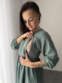 "Boho Breeze" dress - dark mint