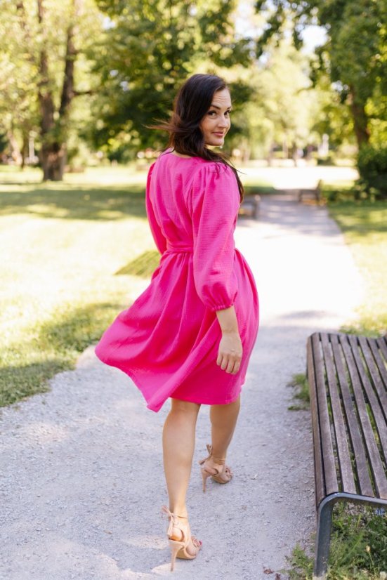 Šaty "Boho Breeze" - fuchsia