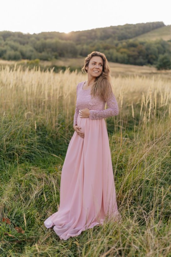 Long formal dress - Old pink
