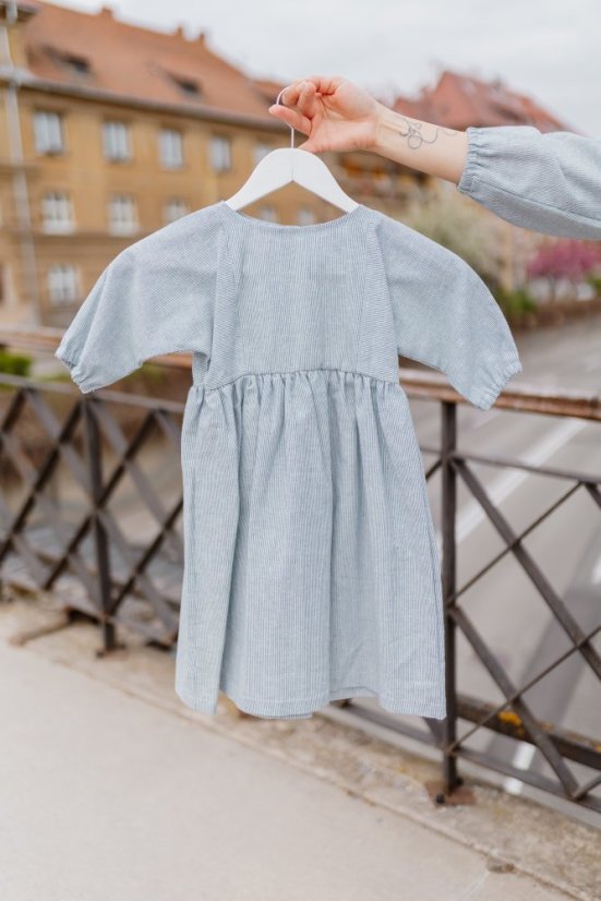 Lněné šaty "Boho Breeze" MÁMA A DCERA – Pásky - Velikost: XL/2XL
